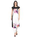44% off on Ziyaa Multicoloured Crepe Straight Kurti