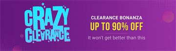 Offer: Crazy Clearance Sale bonanza upto 90% off