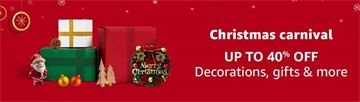 Christmas Carnival Celebration : Upto 40% off on gifts,decorations