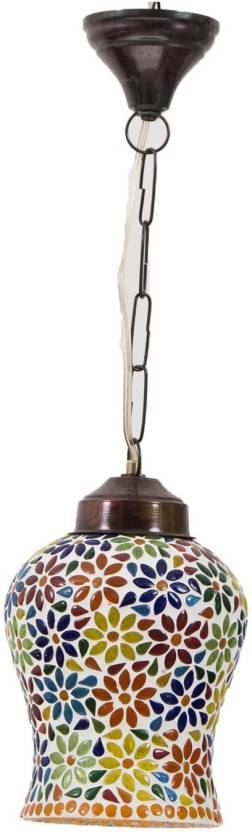 SMERA rajasthani art Mosaic worked lamp Pendants Ceiling Lamp