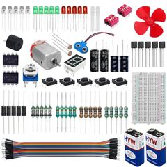 Electrobot Starter Kit (70 ITEMS) 20+ DIY Projects with Electronics Components