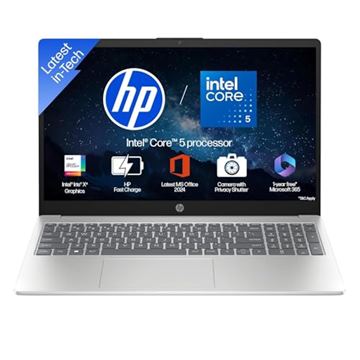 HP 15, Intel Core 5 120U (14th Gen) 8GB DDR4, 512GB SSD, FHD, Anti-Glare, Micro-Edge