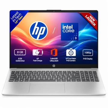 HP 15, (i3 14th Gen) Intel Core 3 100U (8GB DDR5 512GB SSD), Win11, M365* Office24, Micro-Edge