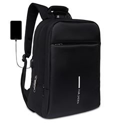 FUR JADEN Anti Theft Number Lock Backpack Bag with 15.6 Inch Laptop Compartment, USB