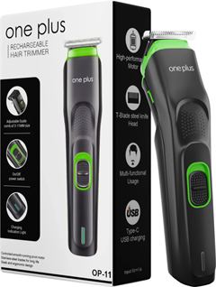 One Plus OP 11 Cordless Professional Hair Trimmer Titanium coated blade waterproof - Flat 61% Off