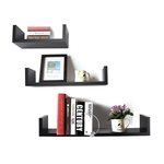 offer- Home DecorNation U-Shaped Floating Wall Shelf, Set of 3 buy now