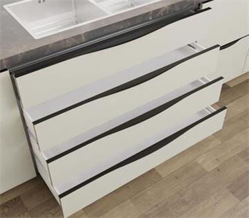 Profile handle kitchen cabinets