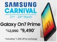 Samsung Carnival on Samsung Galaxy On7 Prime