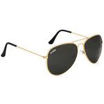 Offer : Buy Wrode Gold Black Aviator Sunglasses at Rs.159