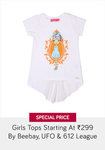 Girls top starting at Rs.299 By Beebay,UFO & 612 league